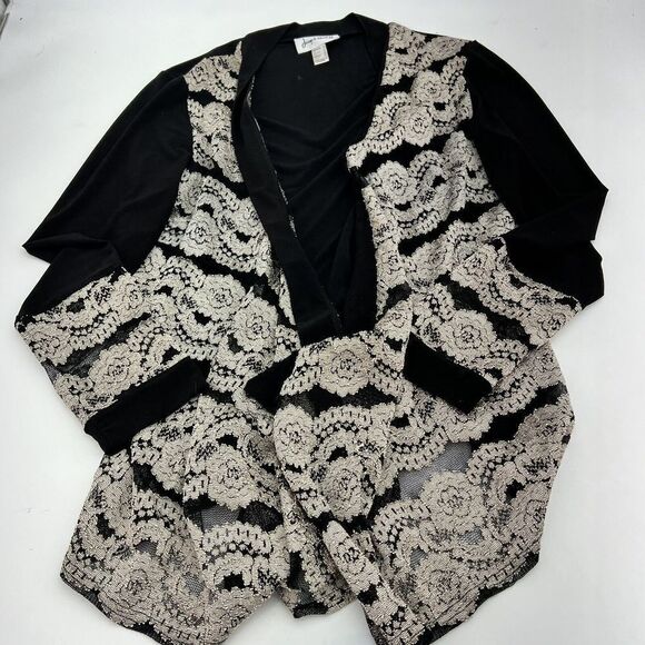 Joseph Ribkoff ladies overprinted ope front cardigan sweater size US 14 - Picture 1 of 3